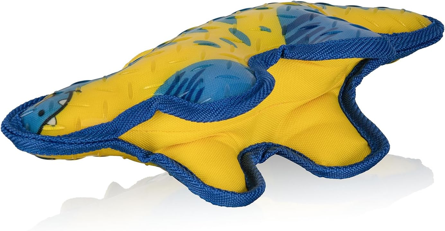 Knuffelwuff Dog Toy Dinosaur Brachiosaurus Made of Rubber and Fabric - Throwing and Fetch Fun for Land and Water with Integrated Squeaker - Bpa-Free image number 4