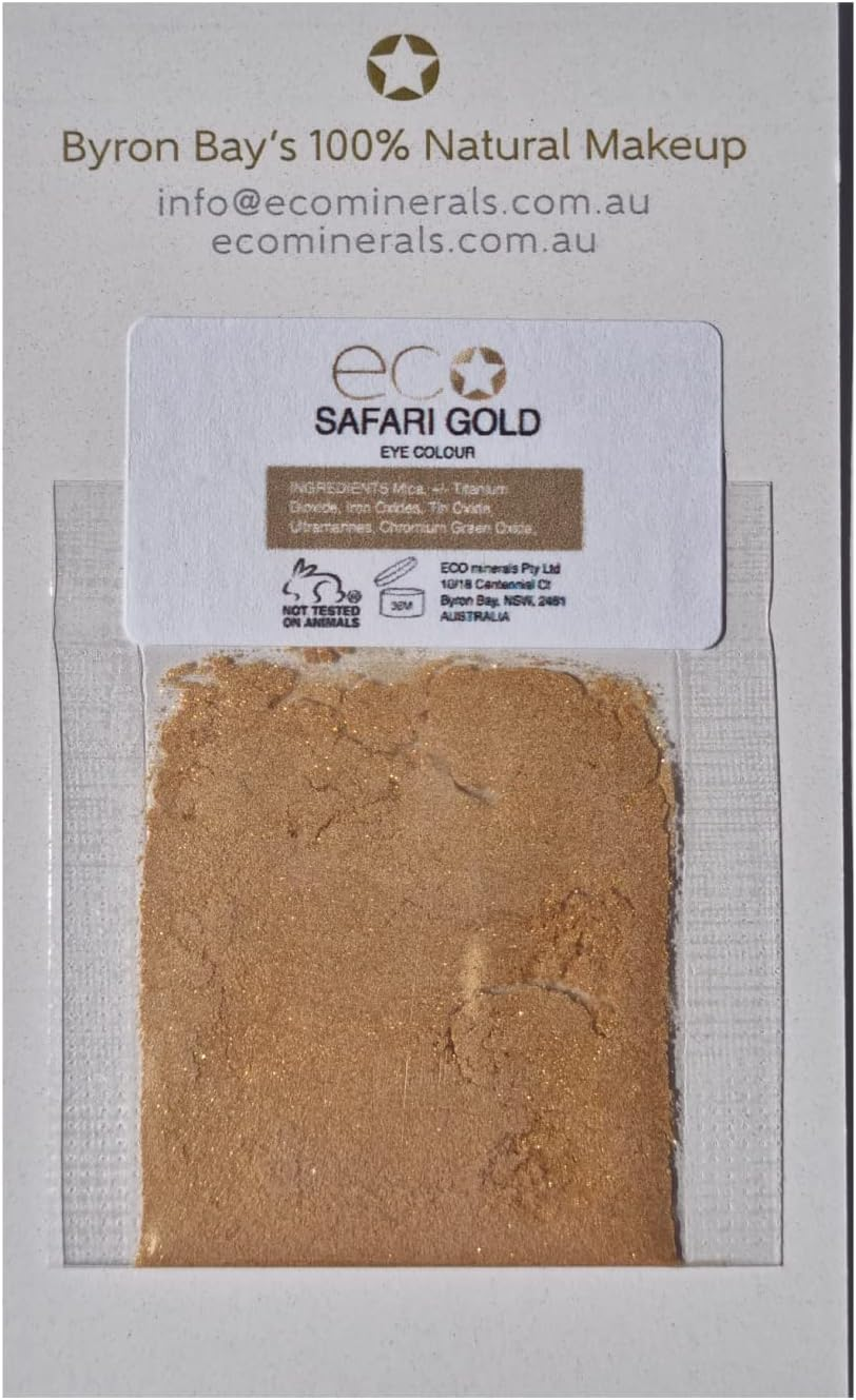 Eco Minerals Mineral Eye Colour Sample, 1.5 G, Safari Gold