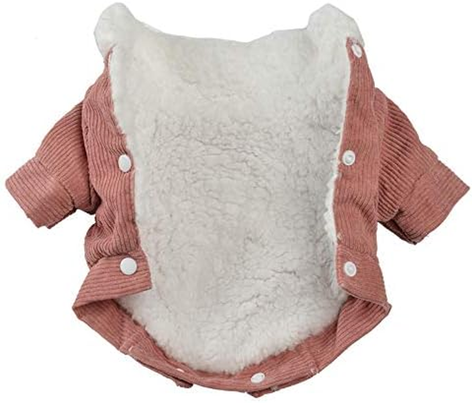 Autumn and Winter Dog Coat Thickened Warm Chihuahua Yorkie Dog Clothes Coat Pet Coat Suitable for Small and Medium Dog Clothes Jacket,Pink,Xs image number 5