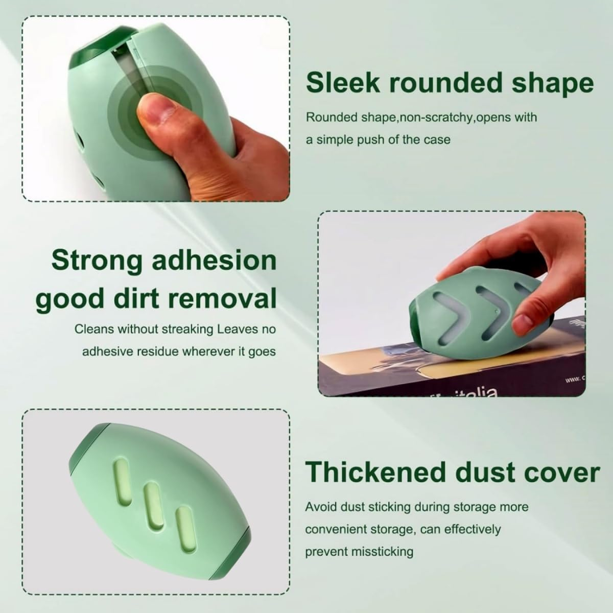 Bessy Shop Pack of 2 Reusable Lint Roller with Sticky Gel, Washable Pet Hair Remover for Clothes, Hair and Dust, Portable Lint Roller Sticker for Pet Hair, Household & Cleaning