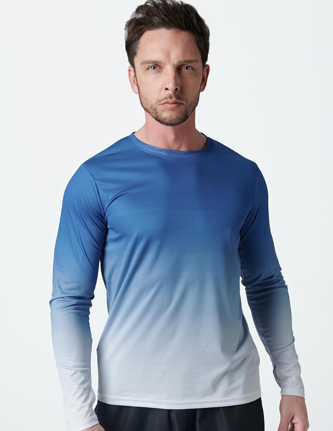Liberty Imports 3 Pack: Men'S Long Sleeve T Shirts, Dry Fit UV Sun Protection Outdoor Hiking Athletic Active Tops with Thumb Holes