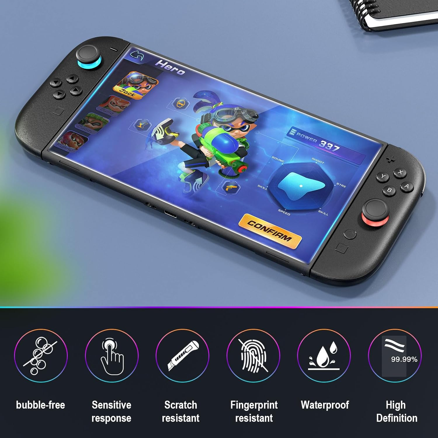 Switch 2 Case with 12 Game Card Slots for Nintendo Switch 2, Protective Carrying Case Set with PC Switch 2 Cover and 4 * TPU Grip Cover for Switch 2 Joycon, 2* Screen Protectors and Wipes, Large Capacity Storage Design for Nintendo Switch 2 Accessories image number 5