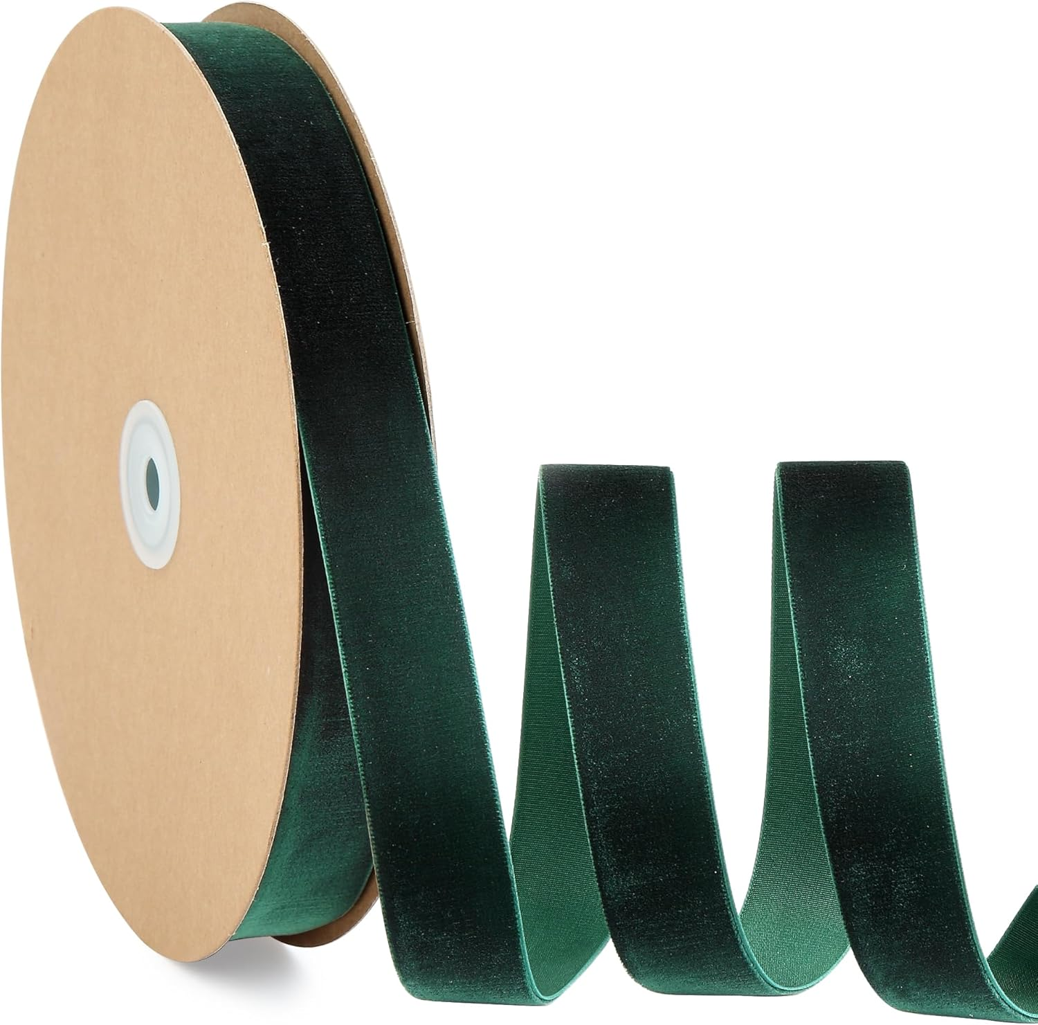 1-1/2 Inch Wide X 25 Yards Red Velvet Ribbon, Velvet Ribbons for Gift Wrapping, Christmas Wrapping Bows, Wedding Decor, Sewing and More