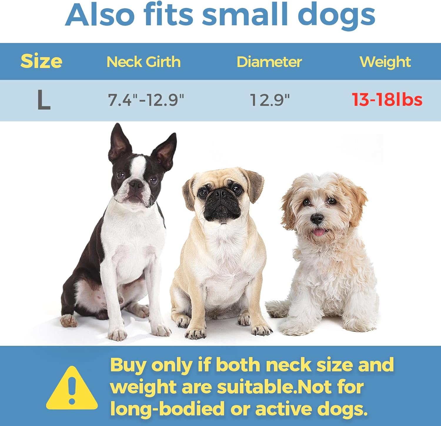 Comsaf Soft, Protective Adjustable Cat Cone Collar to Stop Licking after Surgery, Comfortable Lightweight Elizabethan Collar for Large Cat and Small Dog, Dog Recovery Collar Prevents Licking Wounds image number 4