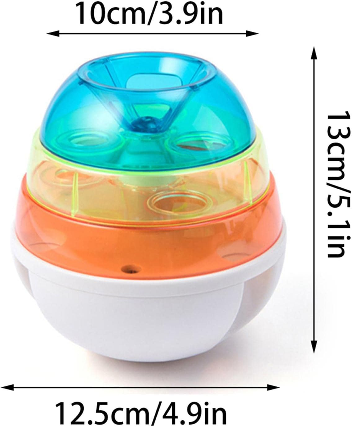 Treat Tower for Dog | Pet Slow Feeder Tumbler Ball | Pet Tumbler Toy | Interactive Food Puzzles Ball for Dogs - 2-Pack image number 5