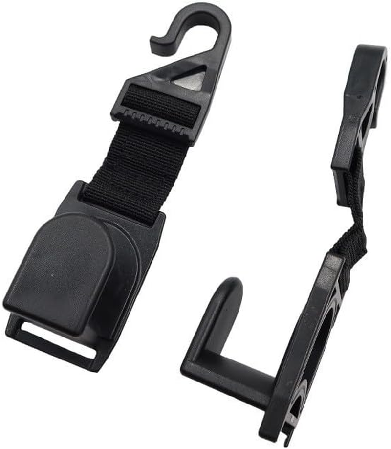 Car Seat Headrest Hooks, 4 Packs Car Universal Storage Organizer Headrest Hanger Holder Hooks for Coats Umbrellas Grocery Bags Handbag image number 3