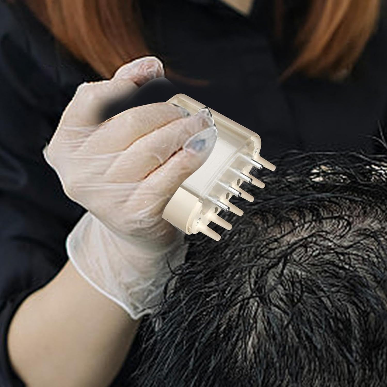 Hair Oil Applicator, Scalp Massager Activator, Applicator Brush Rechargeable, 3 Gears Waterproof Care Tool, 5Ml Massage Comb, Perfect for Promoting Hair Growth, Head Relaxation image number 3