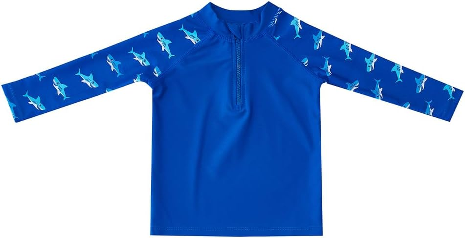 Big Softies Long Sleeve Rashie with Short & Hat - Shark, Size 00 image number 6