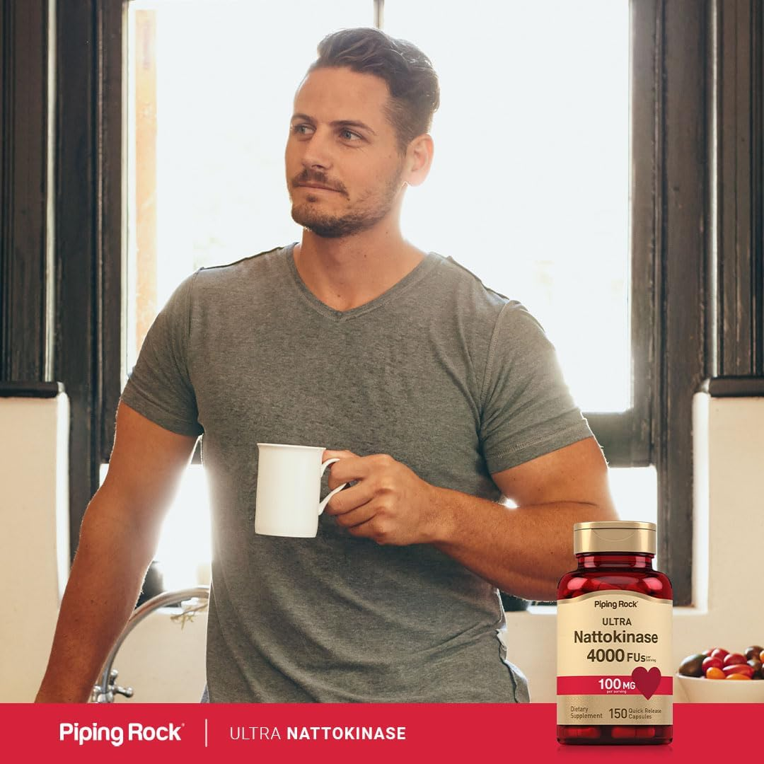 Piping Rock Nattokinase 4000 FU | 150 Capsules | 200Mg Supplement | Non-Gmo, Gluten Free image number 3