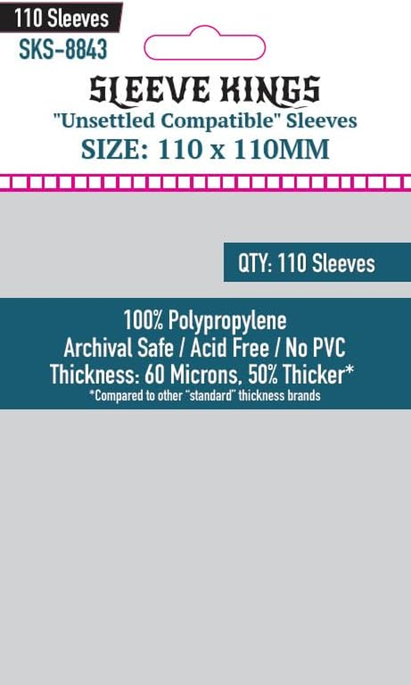Sleeve Kings Board Game Sleeves (110Mm X 110Mm) (110 Sleeves per Pack)