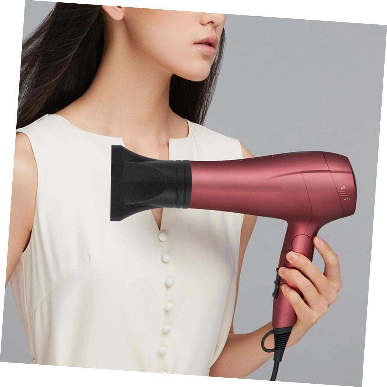 DEARMAMY 4Pcs Universal Hair Dryer Attachments Narrow Concentrator and Diffuser Nozzles for Styling Compatible Most Blow Dryers Professional Hair Accessories image number 3