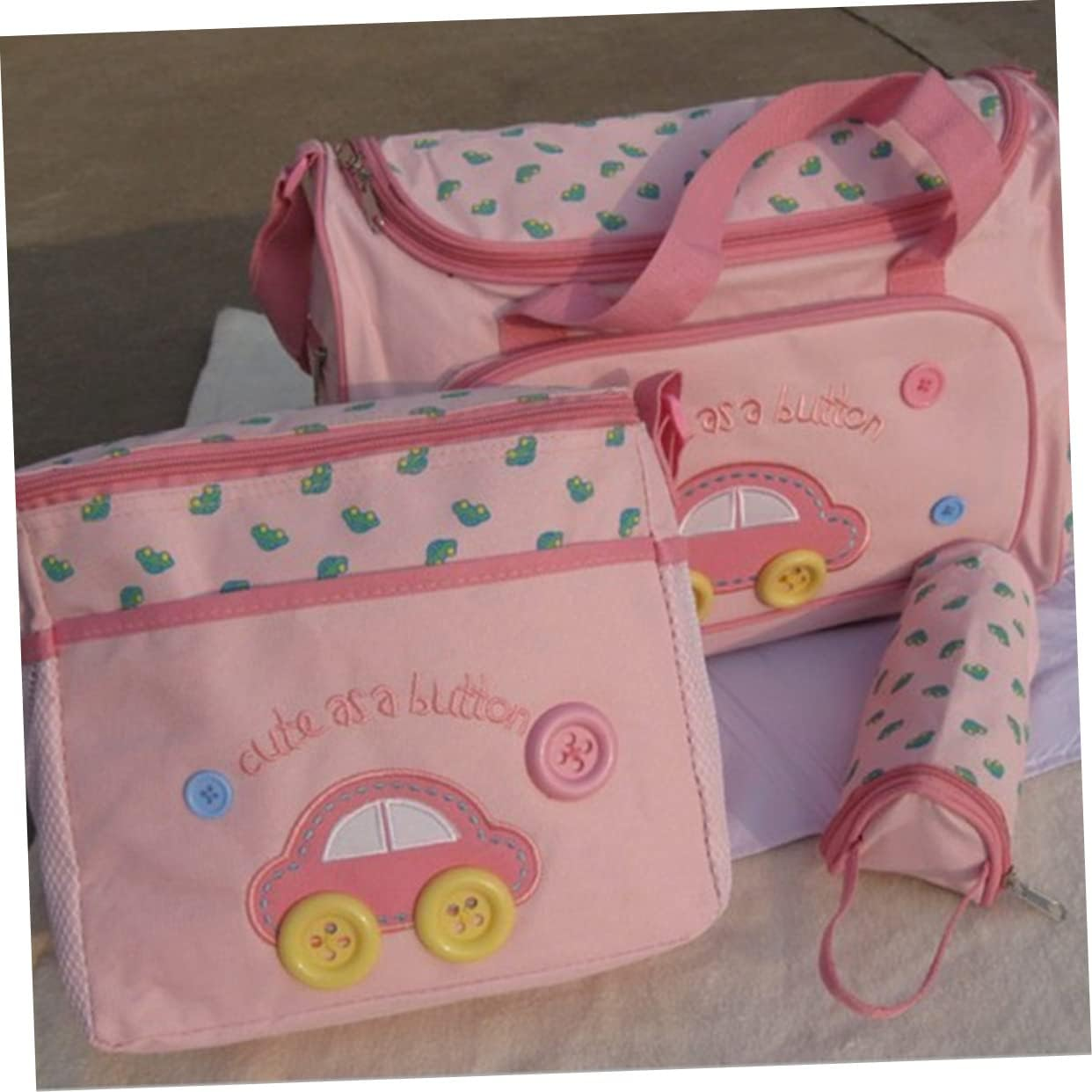 Abaodam Diaper Bag Set for Travel Large Capacity Nappy Changing Backpack Feeding Bottle Maternity Bag image number 6