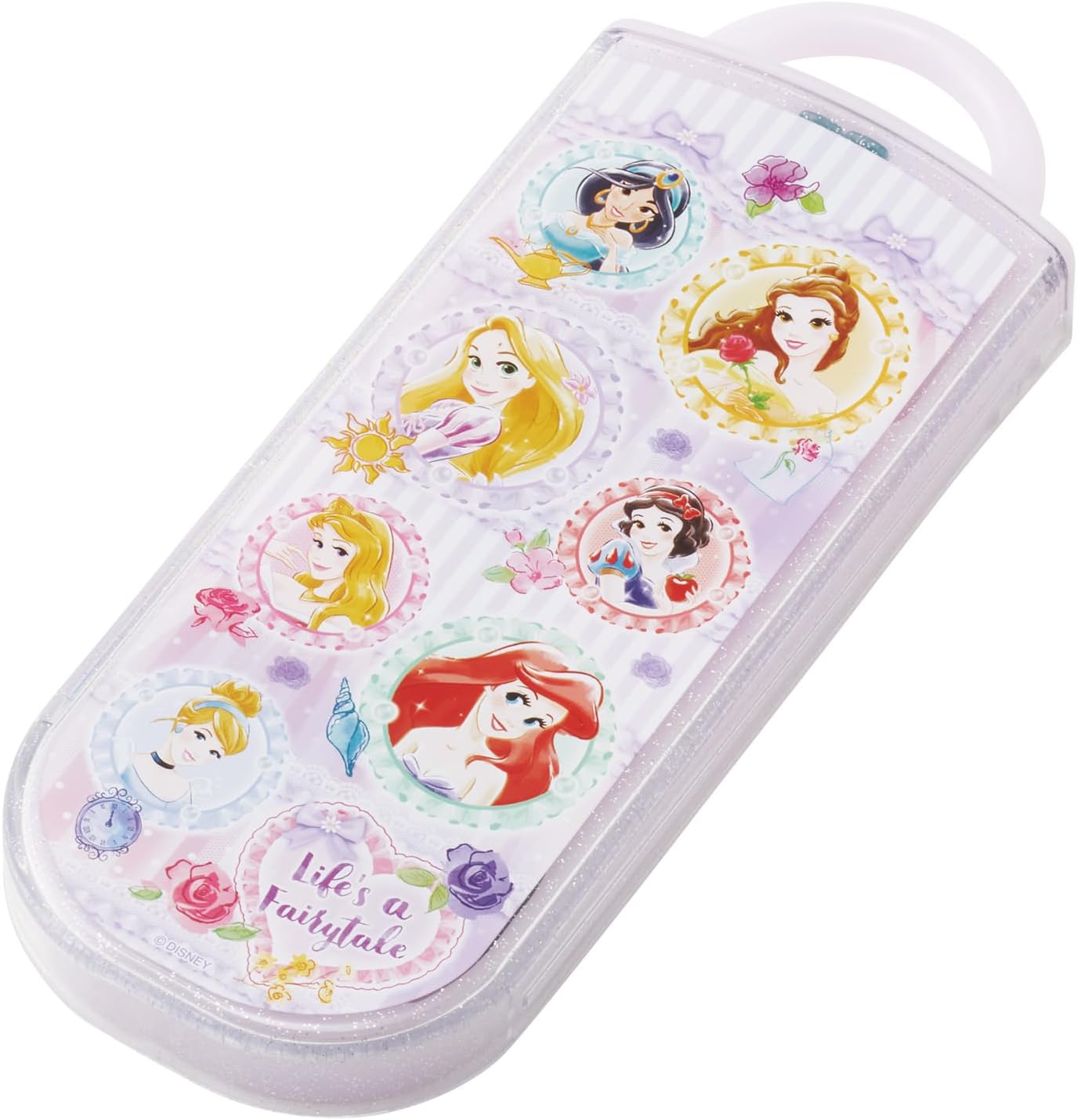 Skater TACC2-A Children'S Trio Set Chopsticks, Spoon, Fork, 6.5 Inches (16.5 Cm), Disney Princess 26 Girls image number 3