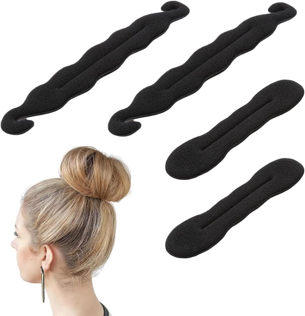 JEYORZY Pack of 6 Magic Hair Bun Hair Holder Sponge Clips Hair Styling Doughnut Bun Hair Twist Curler Donut Tools, Bun Maker, Hair Bun Maker, Turner for Women and Girls image number 3