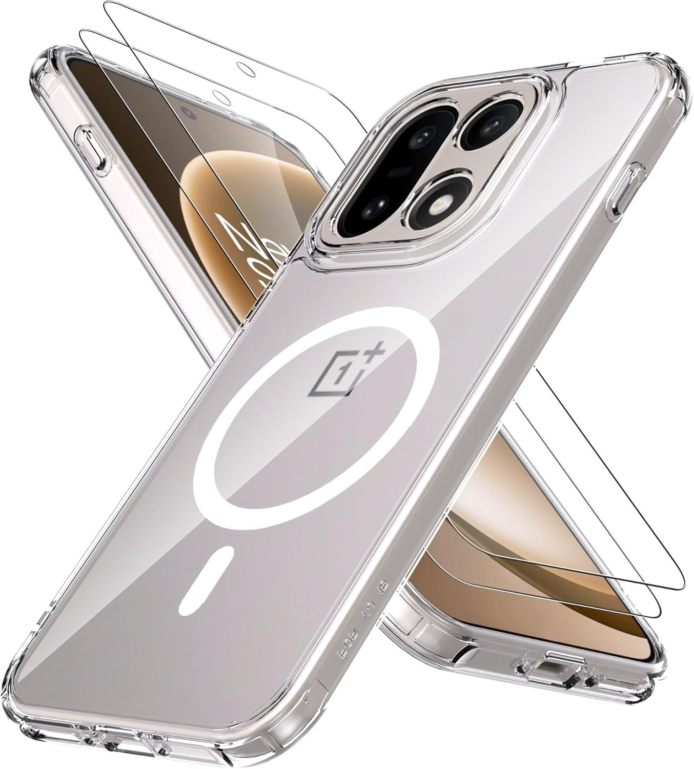 Anoowkoa TPU Case for Honor 400 Pro 5G Phone Case Clear with Built-In Camera Lens Protector Thin Transparent Protective Back Cover Soft Flexible Bumper Hybrid Silicone Case