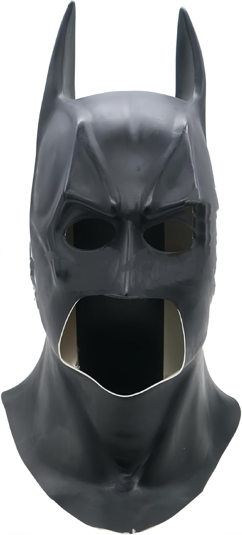 Men'S Super Hero Bat Mask Knight Full Head Helmet Black Headgear Props Halloween Costume Accessory Headwear