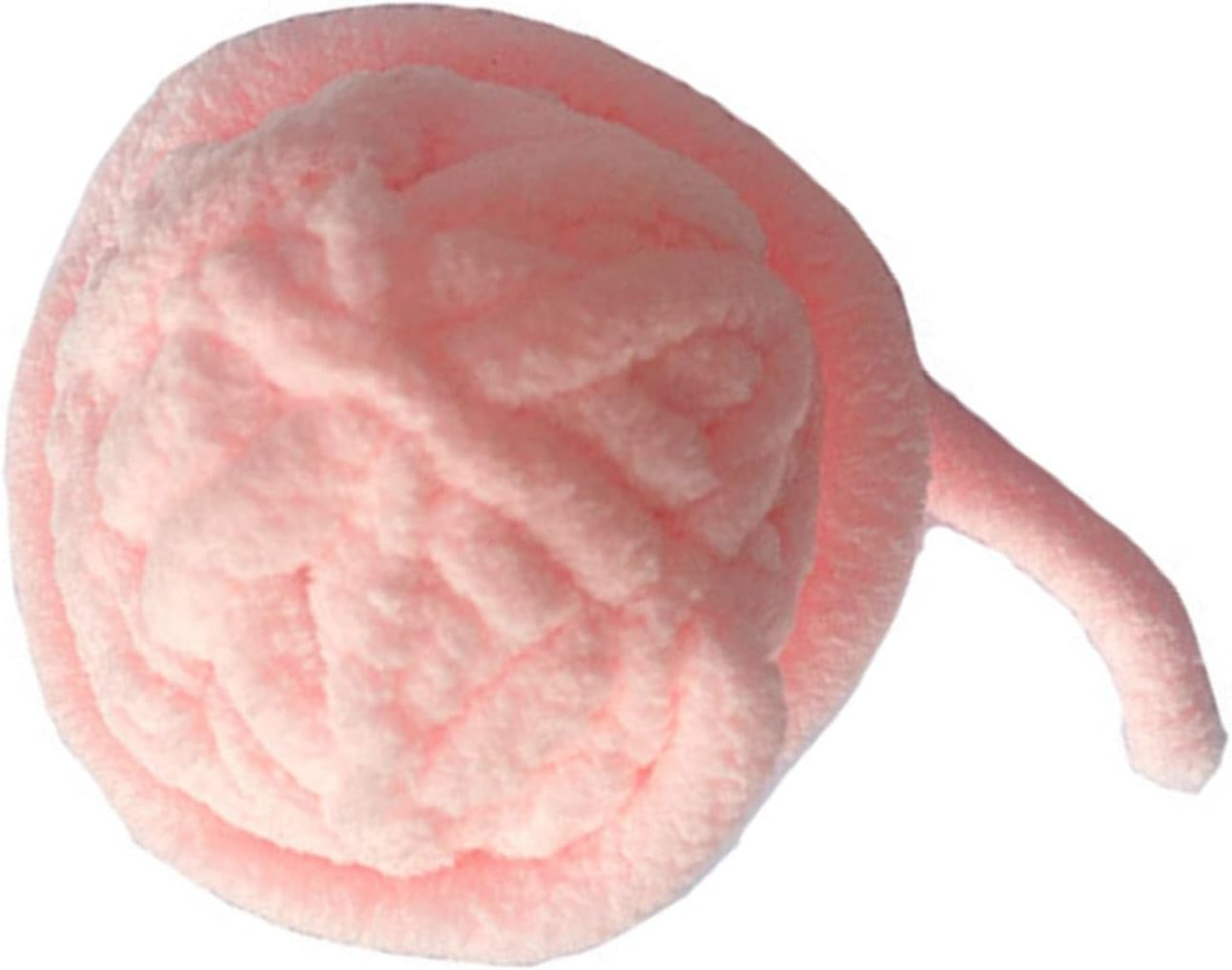 Cat Yarn Ball Toy, Fun Bite Resistance Woolen Yarn Cat Ball Toy with Bell, Furry Rattle Ball Interactive Cat Toys Balls Soft Fuzzy Balls Cotton Thread Ball Toys for Cats Kittens Puppies Self(Pink) - Colorful (Blue) image number 5