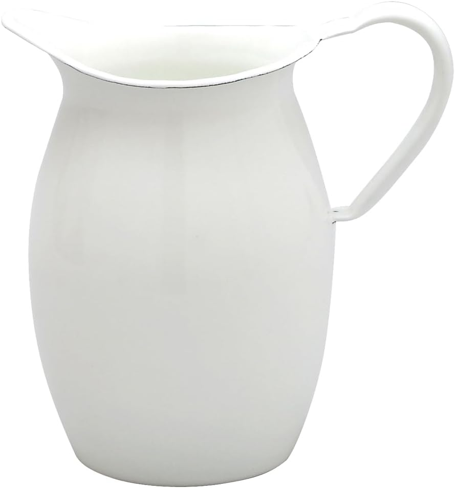 Noda Enamel Pitcher (All White) WP-13 image number 3