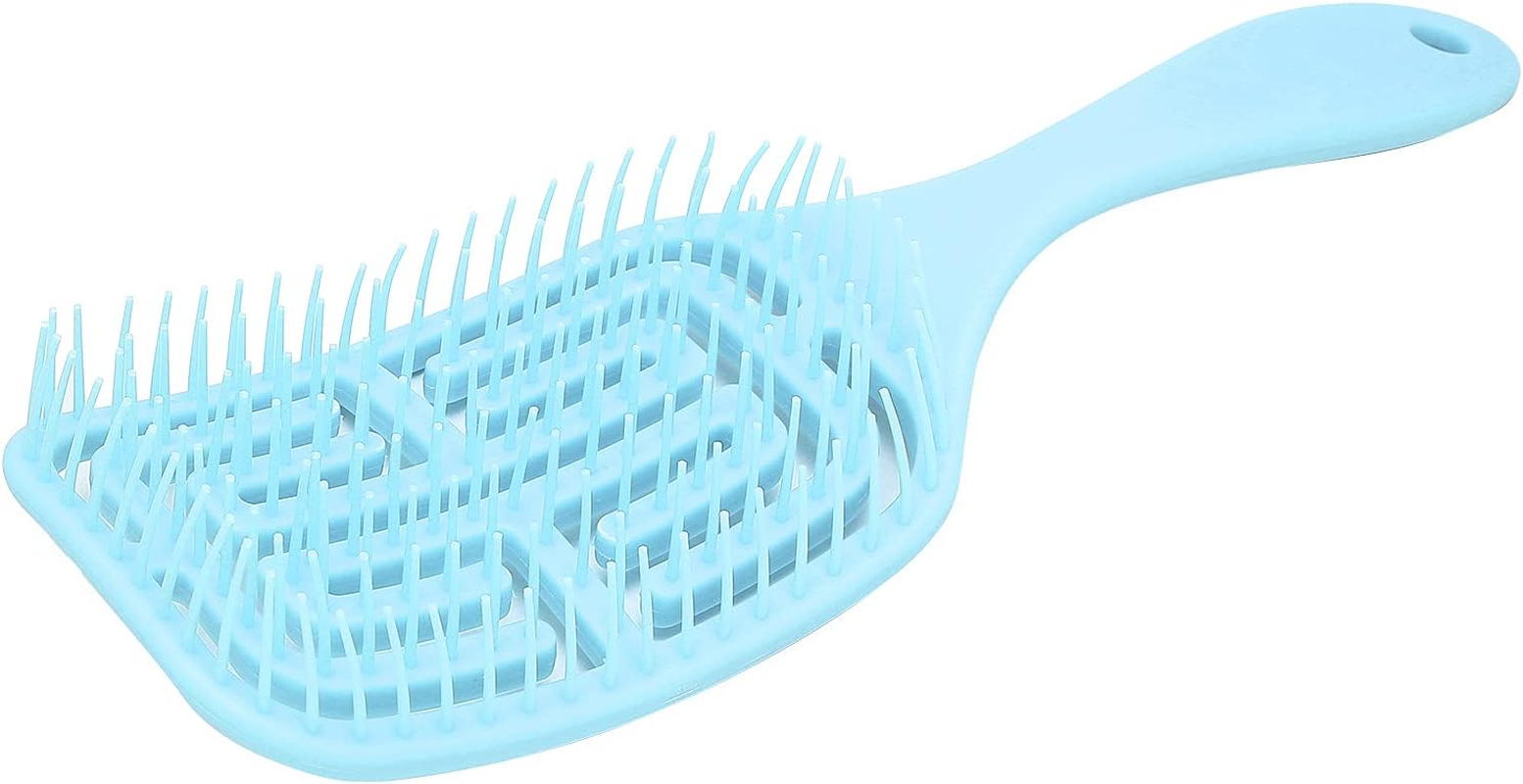 Detangling Hair Brush Styling Comb for Curly Hair and Scalp Massage (BLUE) image number 3
