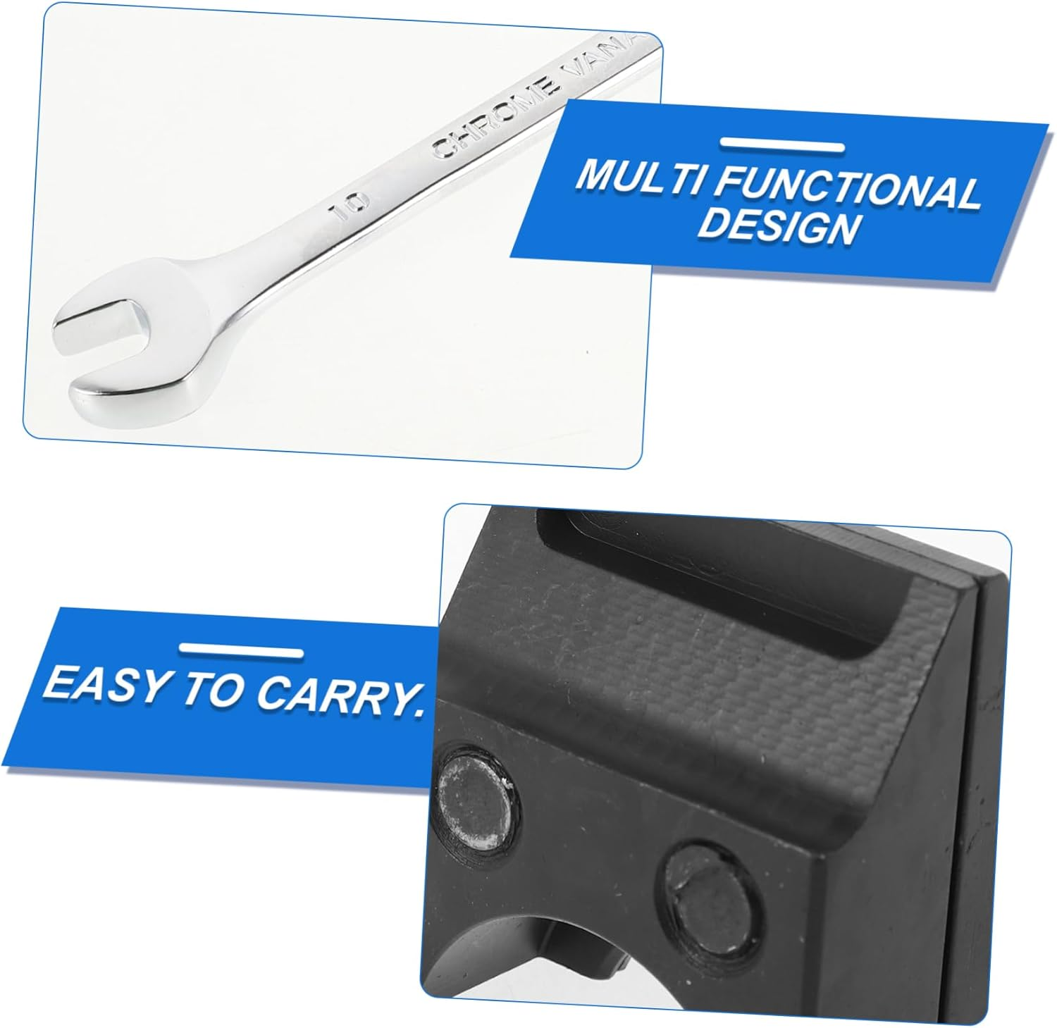 WEKADRIN Universal Suspension Double Ended Strut Splitter and Spreader Tool with Wrench for Car Shock Absorber and Wheel Hub Removal Suitable for Automotive Repair and Maintenance image number 1