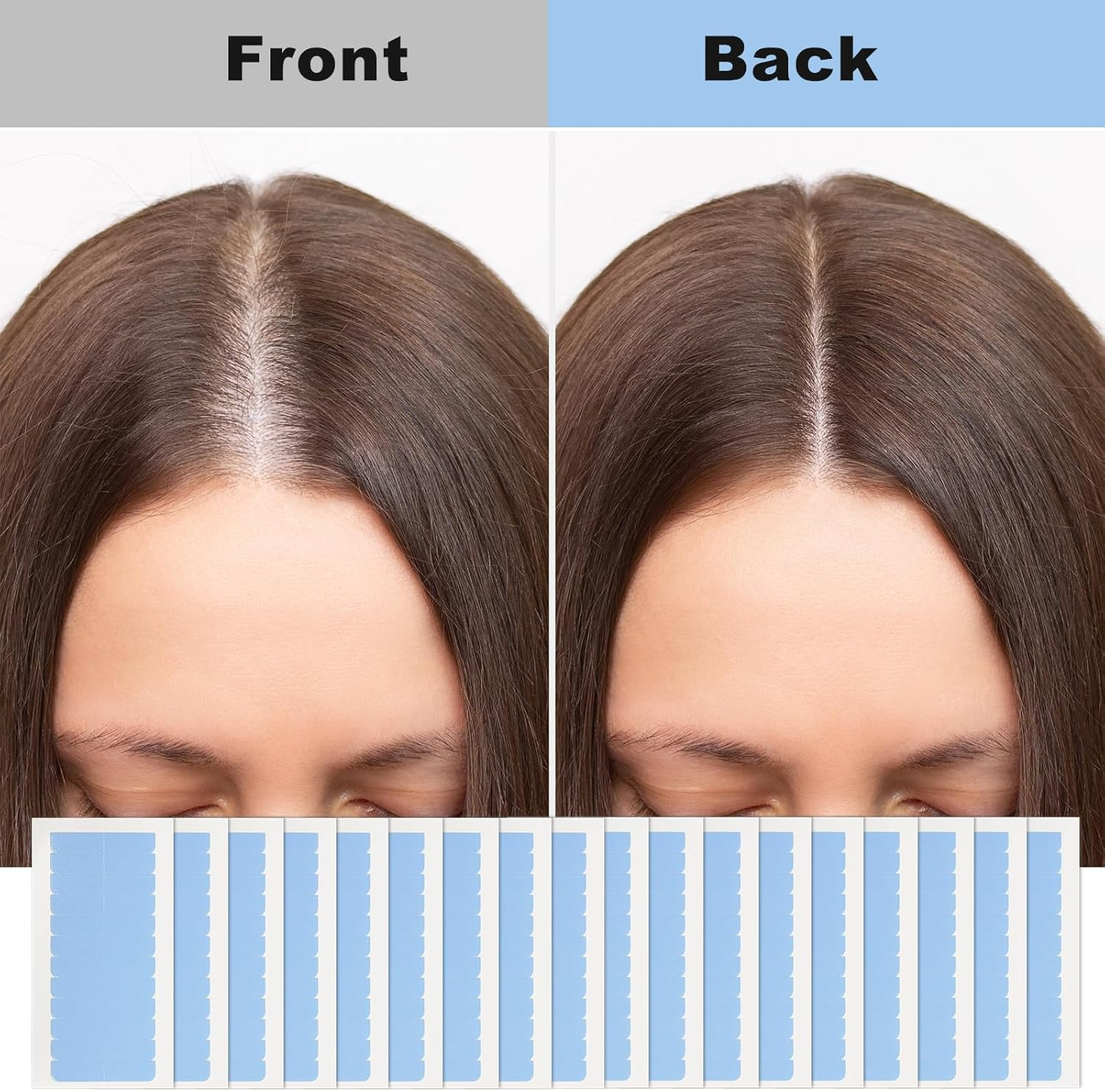 216 Pcs Hair Extension Tape, Wig Tape, Double-Sided for Hair Extensions, Strong Adhesive Tabs for Seamless Bonding, No-Residue Replacement Tape, Ideal for Professional Use, 3.8Cm X 1.1Cm