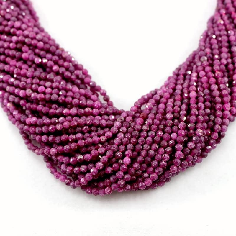 Natural Faceted Small Seed round Gemstone Beads for Jewelry Making DIY Waist Bracelets Necklace Anklet image number 3