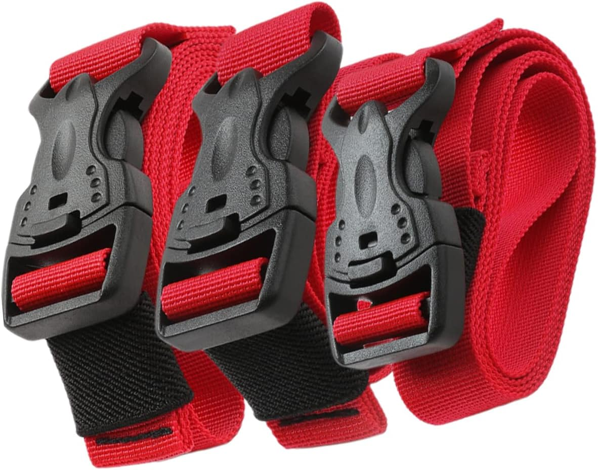 LIFKOME 9Pcs Camping Packing Strap Luggage Straps for Suitcases Quick Release Buckle Elastic Luggage image number 2