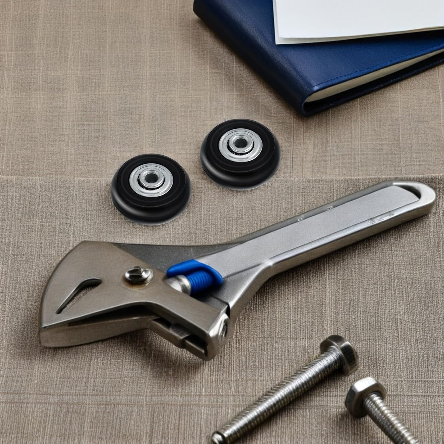 HANABASS Luggage Caster Silent Swivel Replacement Wheels for Suitcase Travel Spare Parts Repair Kit Compatible Luggage Suitcase Wheels Assembly image number 2