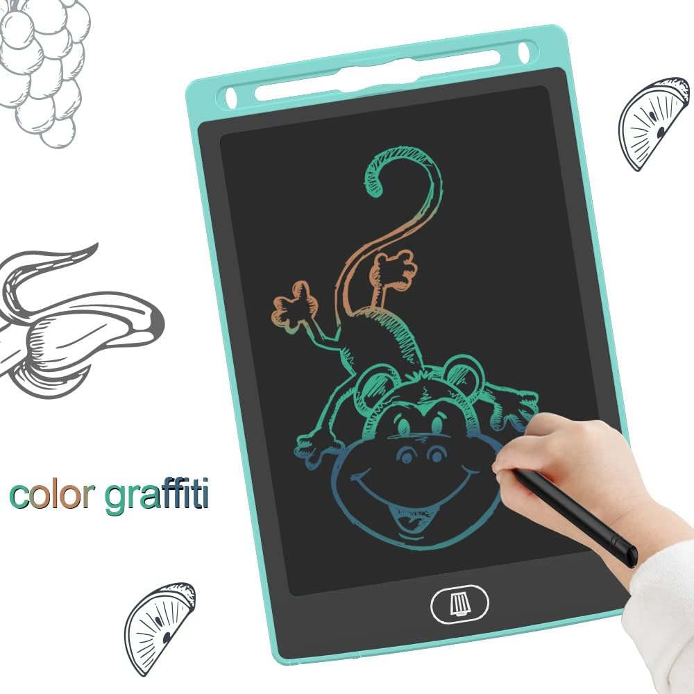 [2 Pack] 8.5 Inch Colourful LCD Writing Tablet, TIQUS Digital Ewriter with Erase Lock Switch, Electronic Graphics Drawing Board, Portable Handwriting Doodle Pad for Office Home Learning Light Blue image number 5