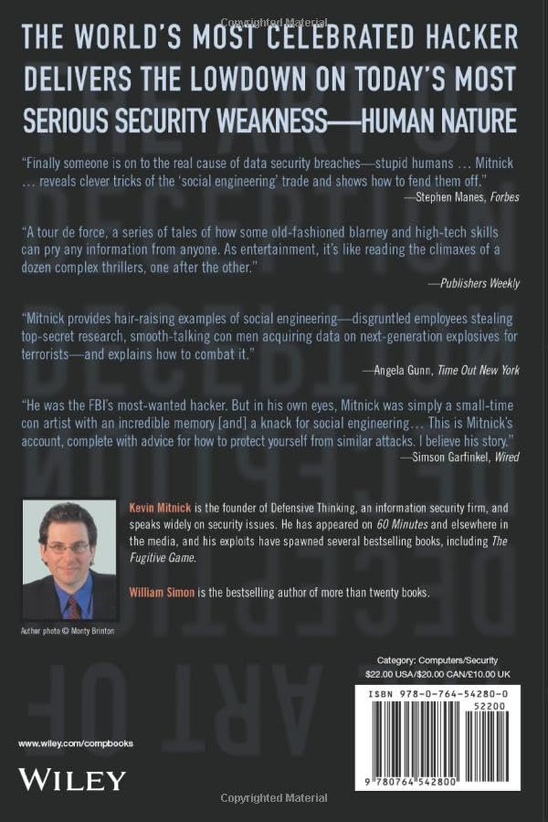 The Art of Deception: Controlling the Human Element of Security image number 4