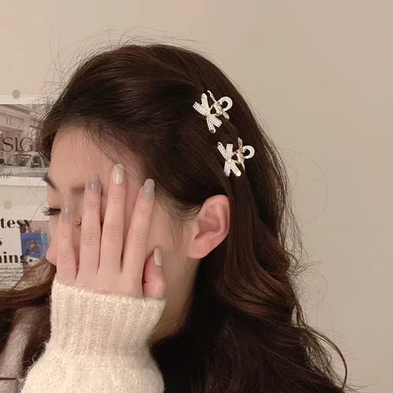 6Pcs Pearl Mini Claw Clips - Bangs Styling Claw Clips Cute Hair Accessory Set for Girls and Women (Set3#) image number 5