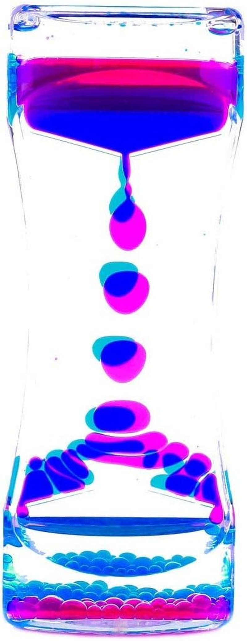 YUE Motion Liquid Bubbler Visual Sensory Timer, 2 Minute &ndash; New Big XL Calming Sensory Drip Drop Color Water Bubble Toy (Single Pack) image number 1