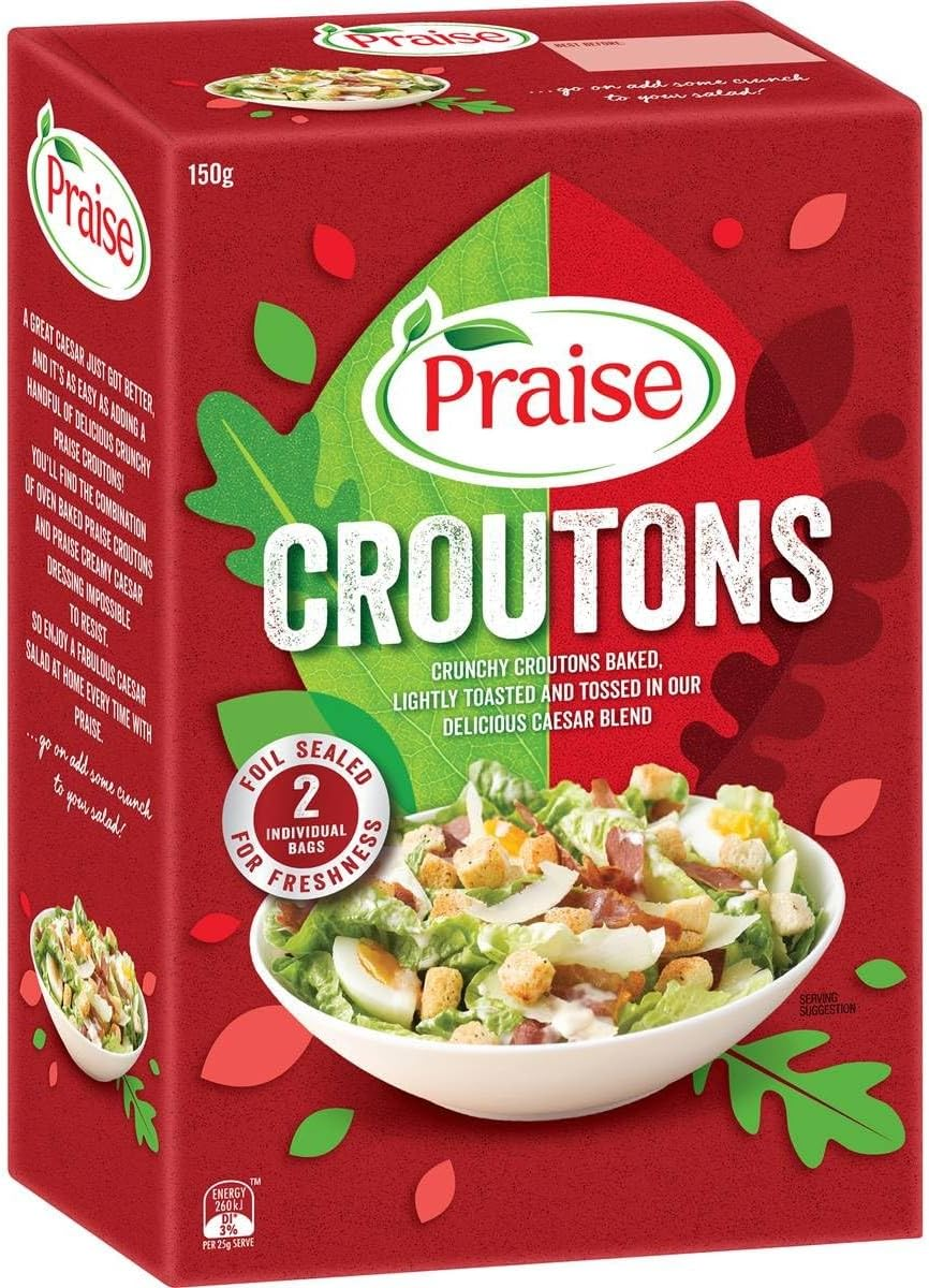 Praise Croutons Caesar Salad Dressing 150 G image number 6