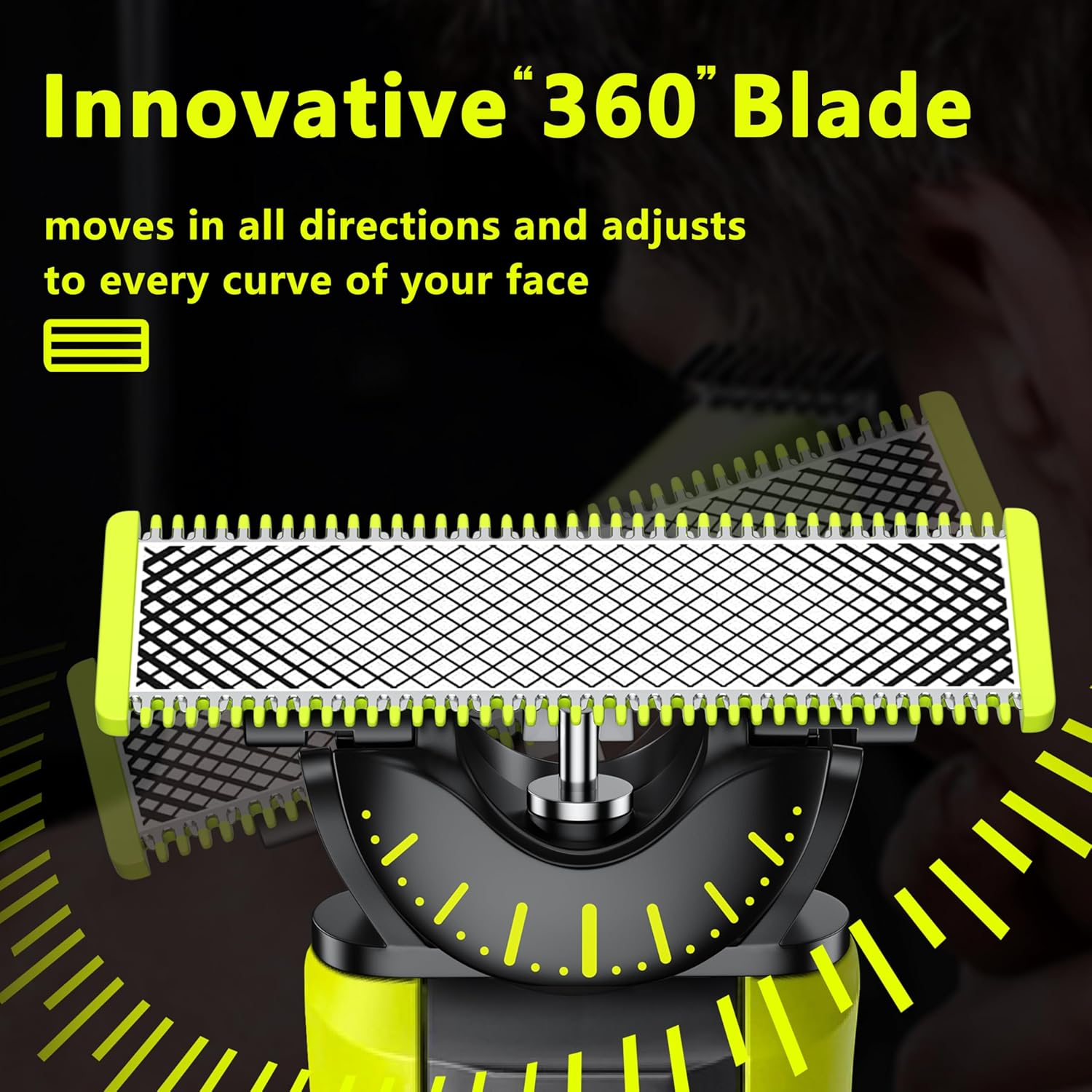 Oneblade 360 Blades for Philips,Genuine Replacement Blades for Oneblade Electric Shaver and Trimmer,Durable Stainless Steel, Trim, Edge and Shave,1 Pack, QP430/60 image number 3