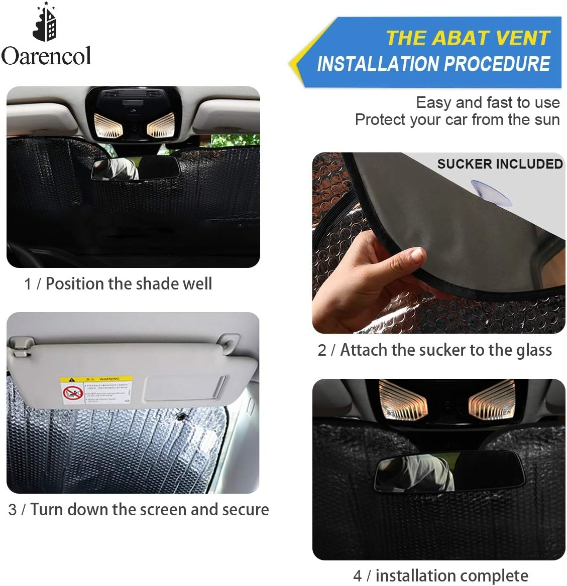 Fun Pug Dog Driving Car Windshield Sun Shade Foldable UV Ray Sun Visor Protector Sunshade to Keep Your Vehicle Cool (55" X 27.6") image number 6