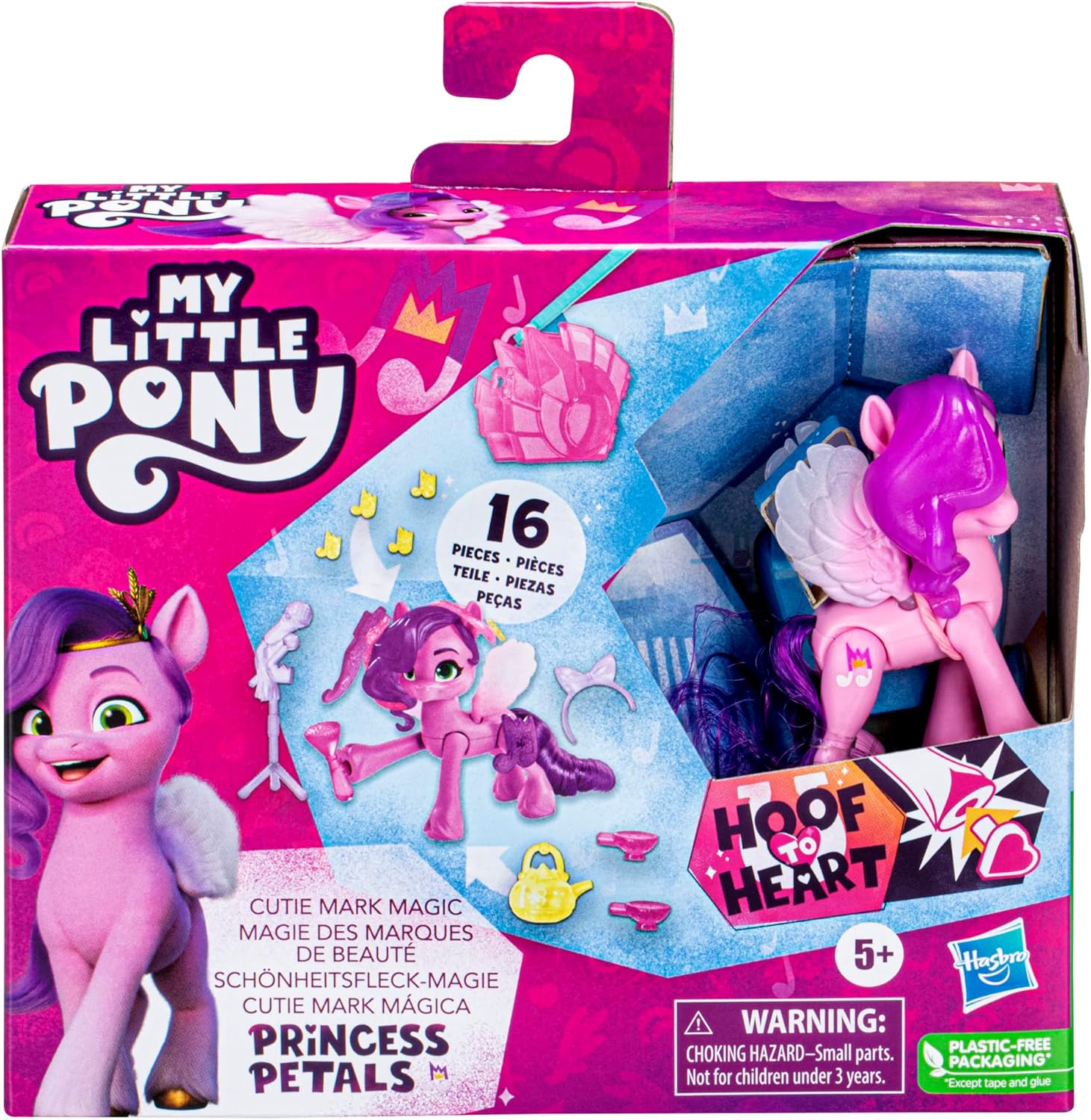 My Little Pony: Make Your Mark Toy Cutie Mark Magic Princess Pipp Petals - 3-Inch Hoof to Heart Pony with Surprise Accessories, Age 5 and Up image number 1
