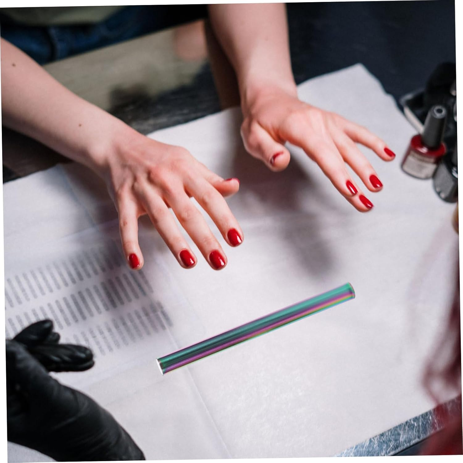 FOYTOKI Nail Art Cat Eye Nail for Nails Stick Long Strip for Salon Use image number 1