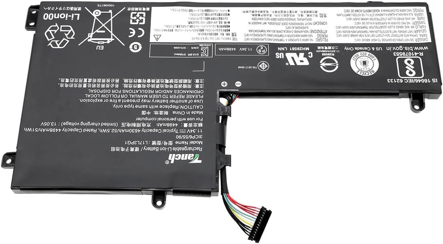 L17C3PG1 L17S3PG1 L17M3PG3 L17L3PG1 Laptop Battery Replacement for Lenovo Legion Y530-15ICH Y530-631 Y545-PG0 Y530-81FV 11.34V 4630Mah 52.5Wh image number 1