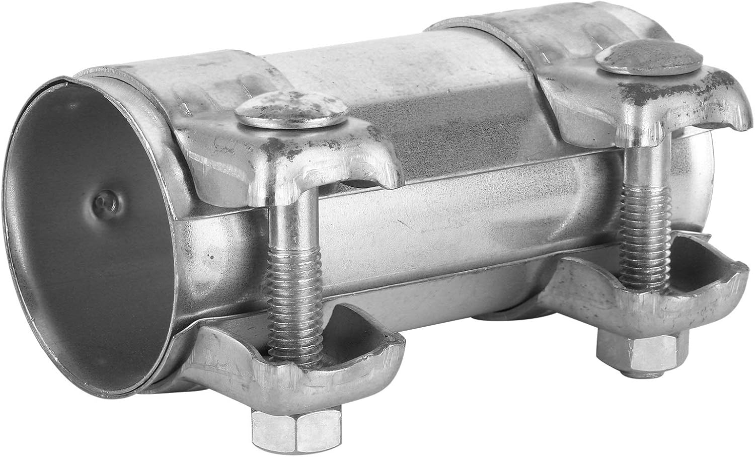 Exhaust Connector, Exhaust Pipe Coupler Joiner Simple Convenient with Dual Clamp Sleeve for 2In/51Mm Pipes image number 6