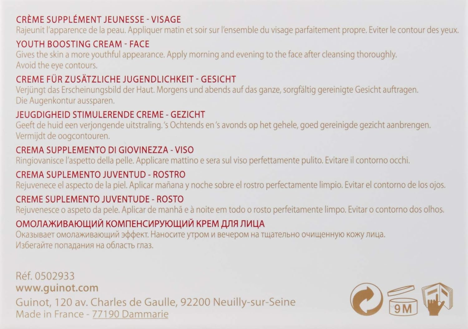 Guinot Pleine Vie Anti-Age Skin Supplement Cream 50Ml/1.6Oz image number 3