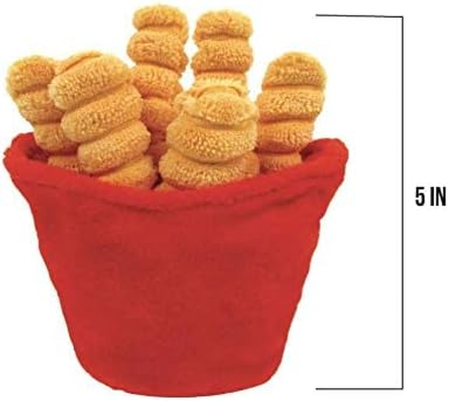 TONBO Happy Chow Combo - Squeaky Plush Cute Dog Toys, Burger, Fries, Soda (Happy Chow Combo) image number 4