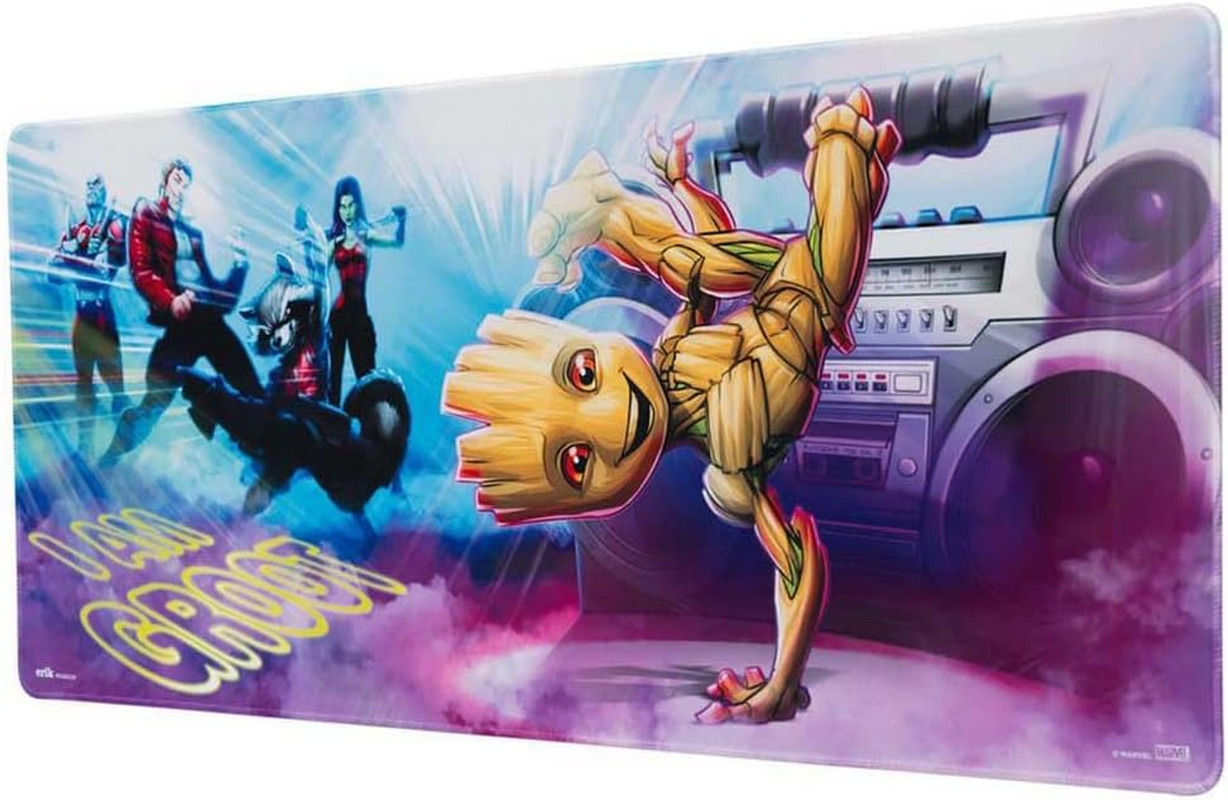 Grupo Erik Official Marvel Groot XXL Mouse Mat - Desk Pad - 31.5" X 13.78" Non-Slip Rubber Base Mouse Pad, Gaming Mouse Pad, Keyboard Mouse Mat, Marvel Gifts, Groot Purple