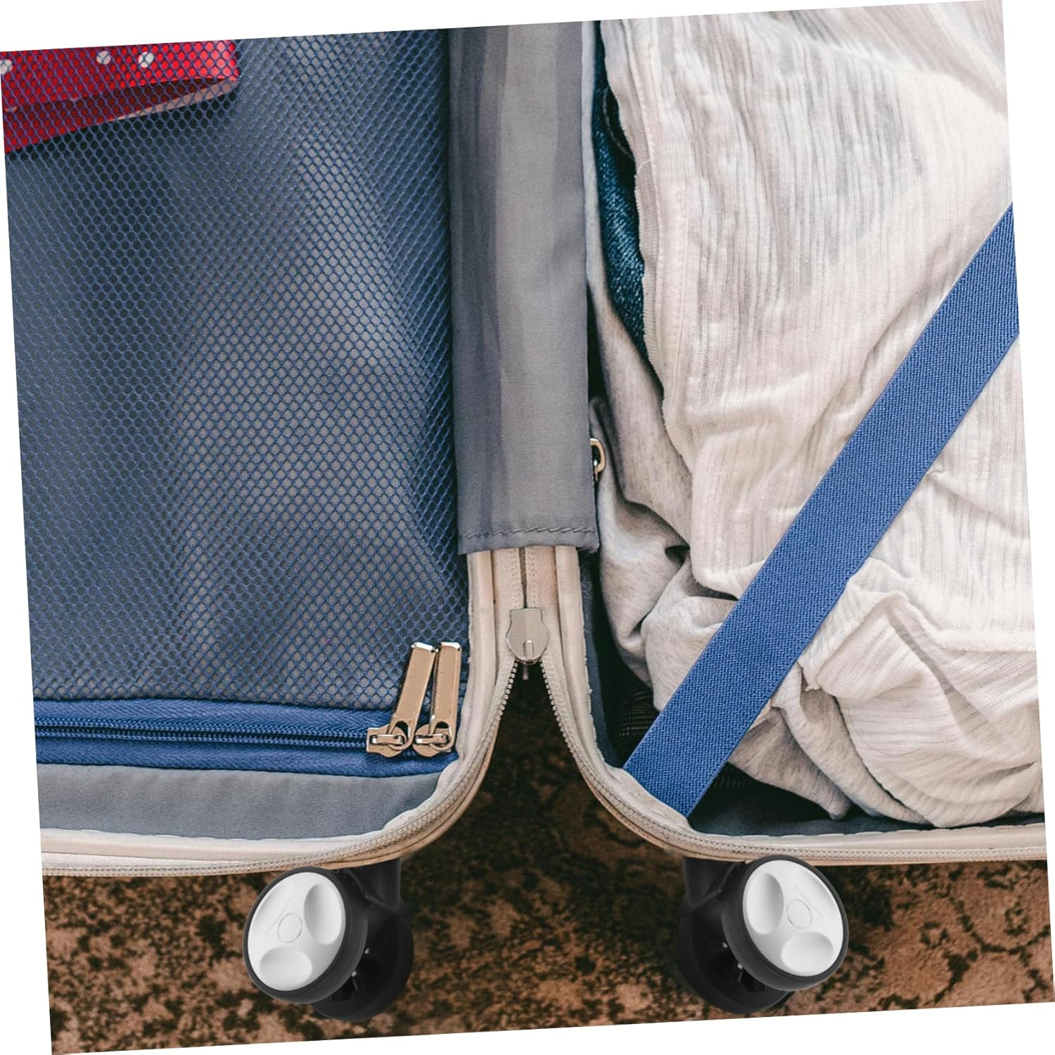 Healeved Plastic Luggage Wheel for Travel Suitcase Swivel Wheel Replacement for Luggage Suitcase Repair Replacement image number 1