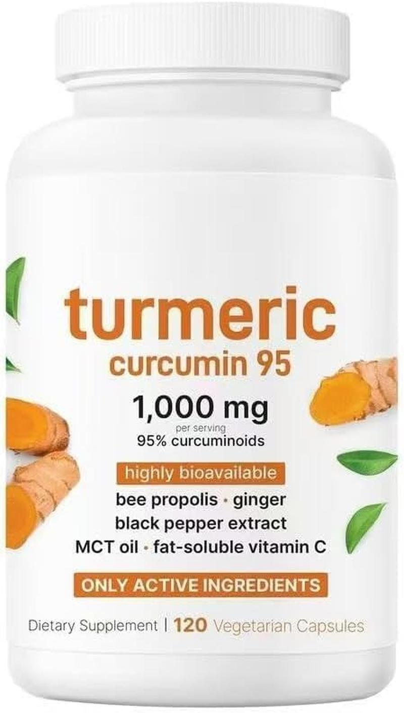 Turmeric Curcumin 1,000Mg with 95% Curcuminoids for Healthy Joint Support, 2 Pieces image number 4