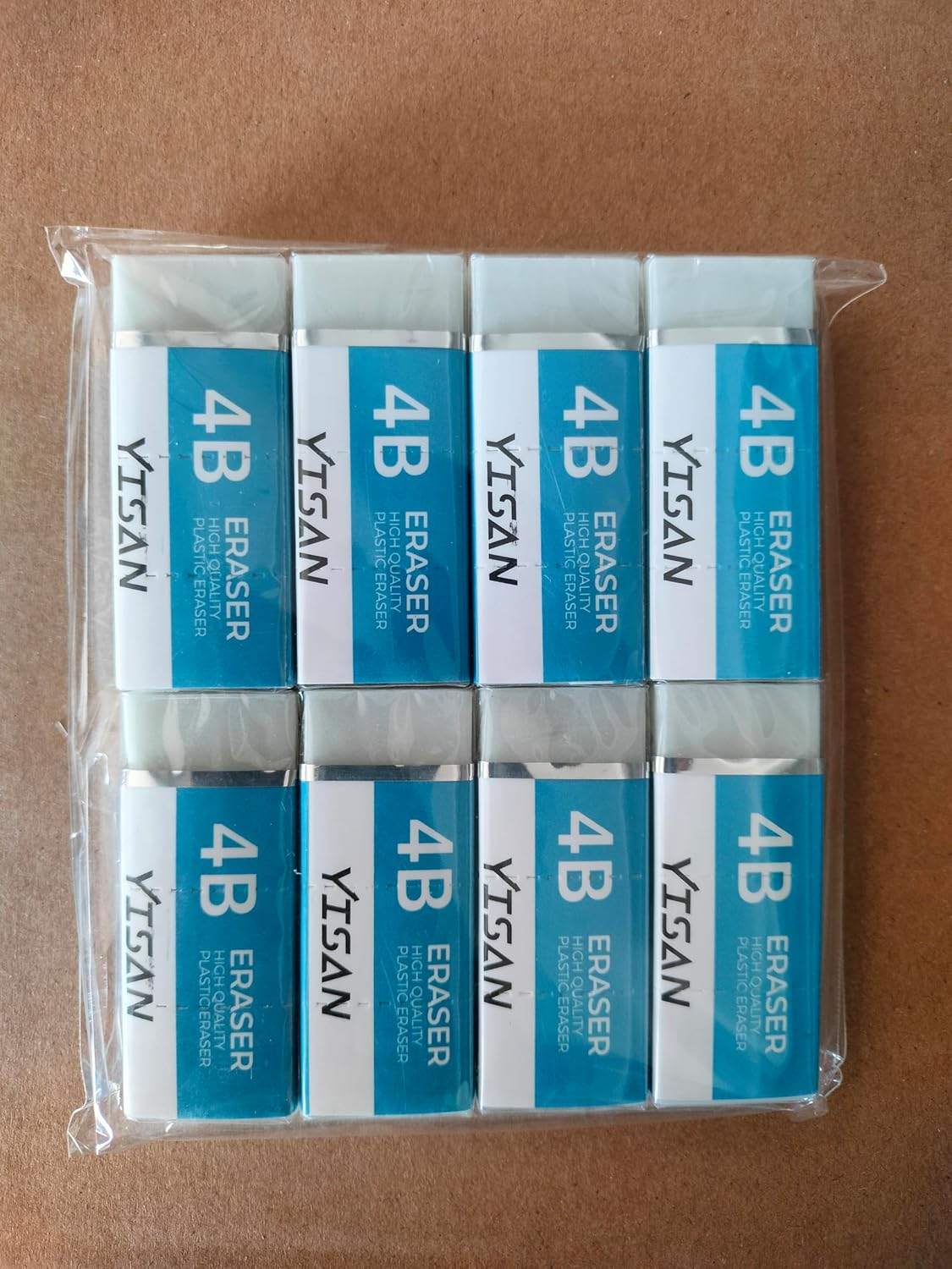 YISAN Erasers,8 Pack,Pencil Eraser,White Erasers Dust-Collecting,Medium Size,Single Line Dust for Drawing,71341