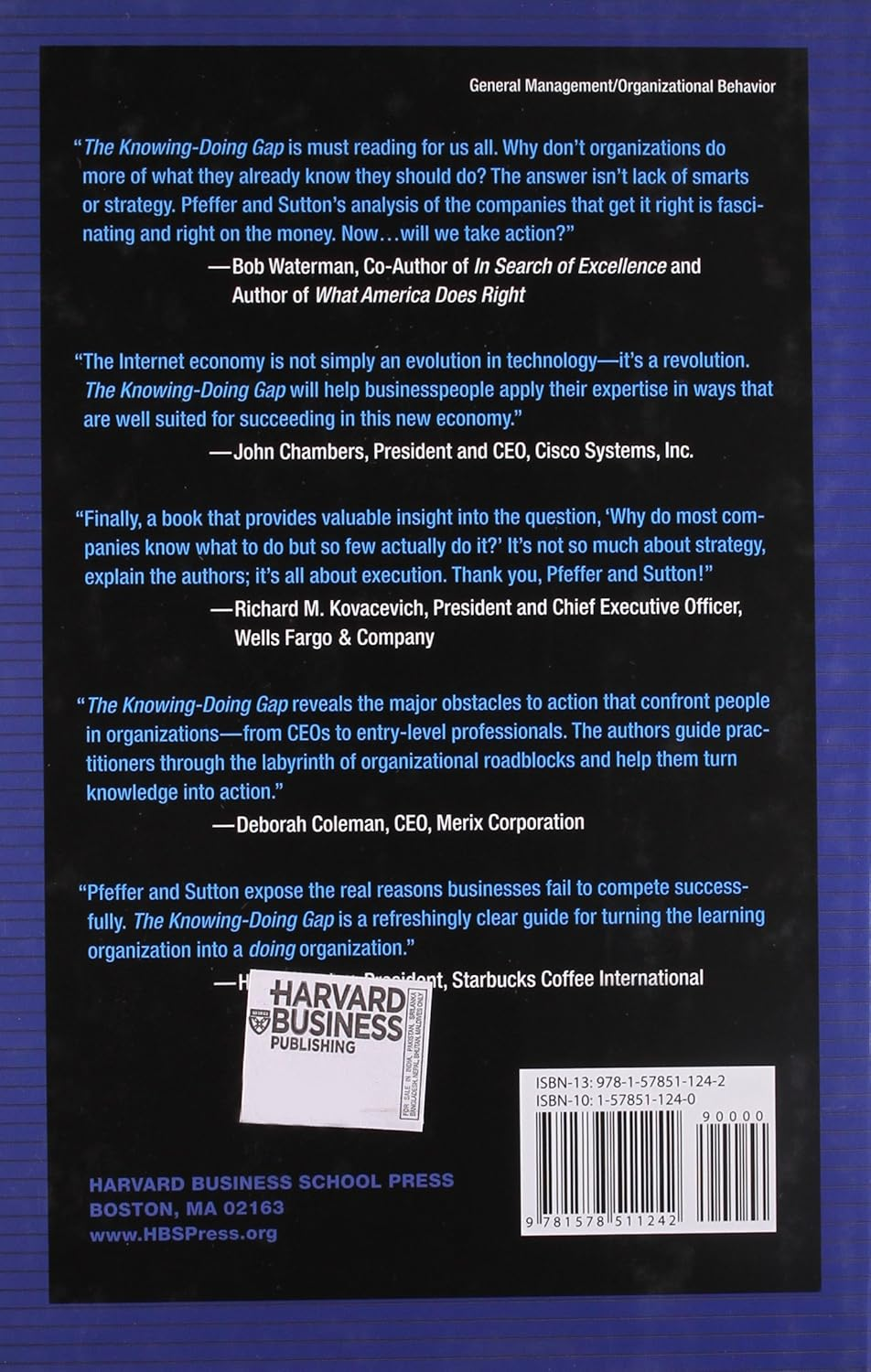 The Knowing-Doing Gap: How Smart Companies Turn Knowledge into Action image number 2