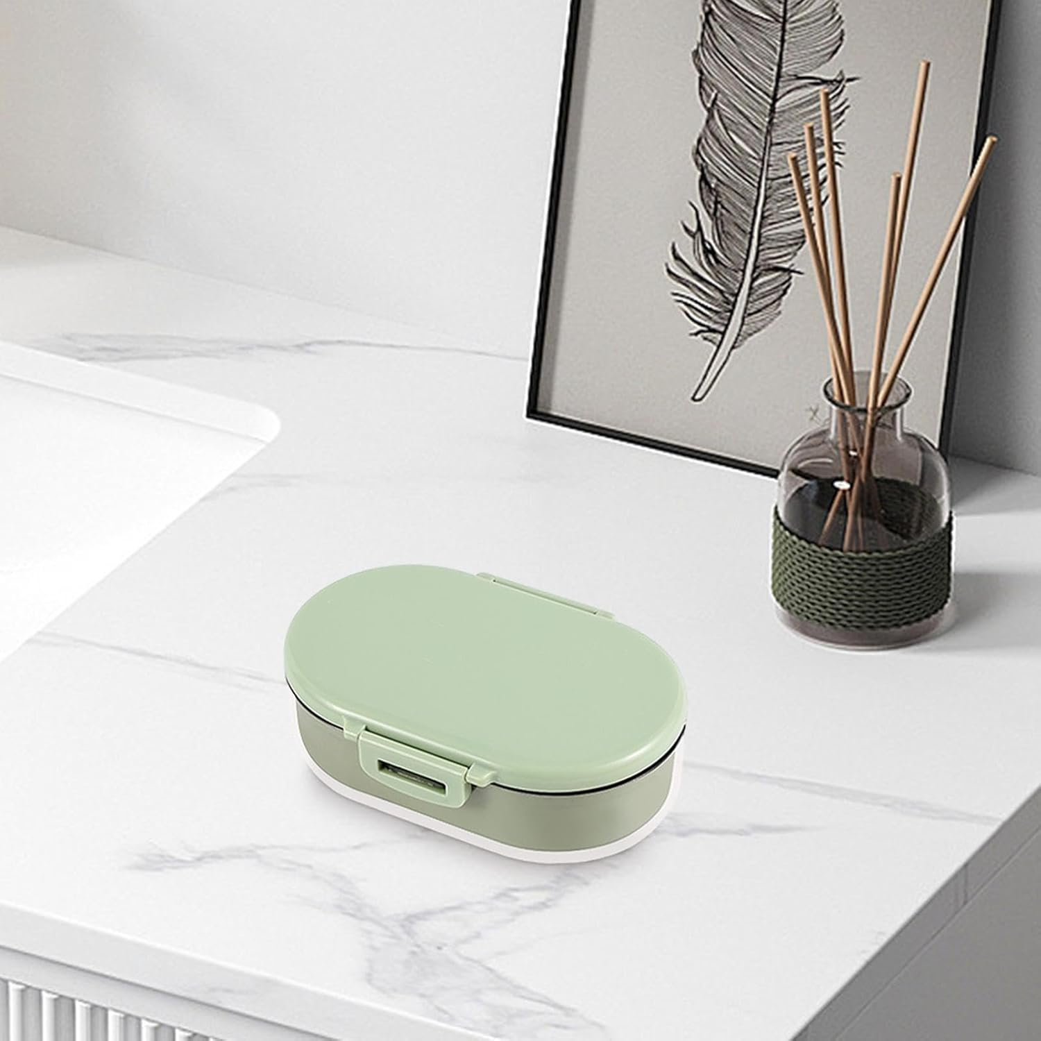 Arrovarp Shampoo Bar Container, Portable Shampoo Case Soap Box, Shampoo Bar Holder Travel Shampoo Holder with Drain Board Double Layer for Home image number 4