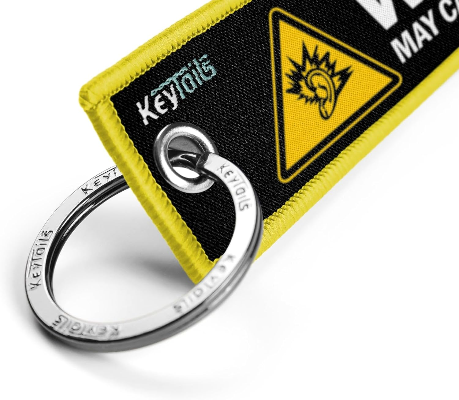 KEYTAILS Keychains, Premium Quality Key Tag for Motorcycle, Car, Scooter, Atv, Utv Yellow image number 2