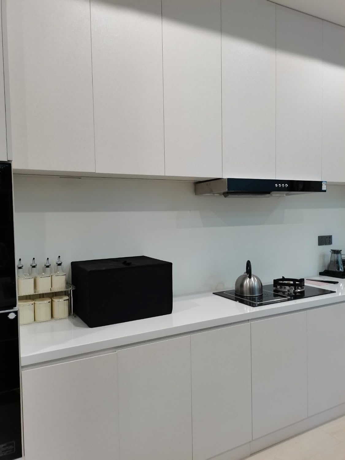 Deep Fryer Cover,Heavy Duty Waterproof,Compatible with OVENTE 2 Liter Electric Deep Fryer FDM2201BR/FDM2201CO (Black) - Light Grey image number 4