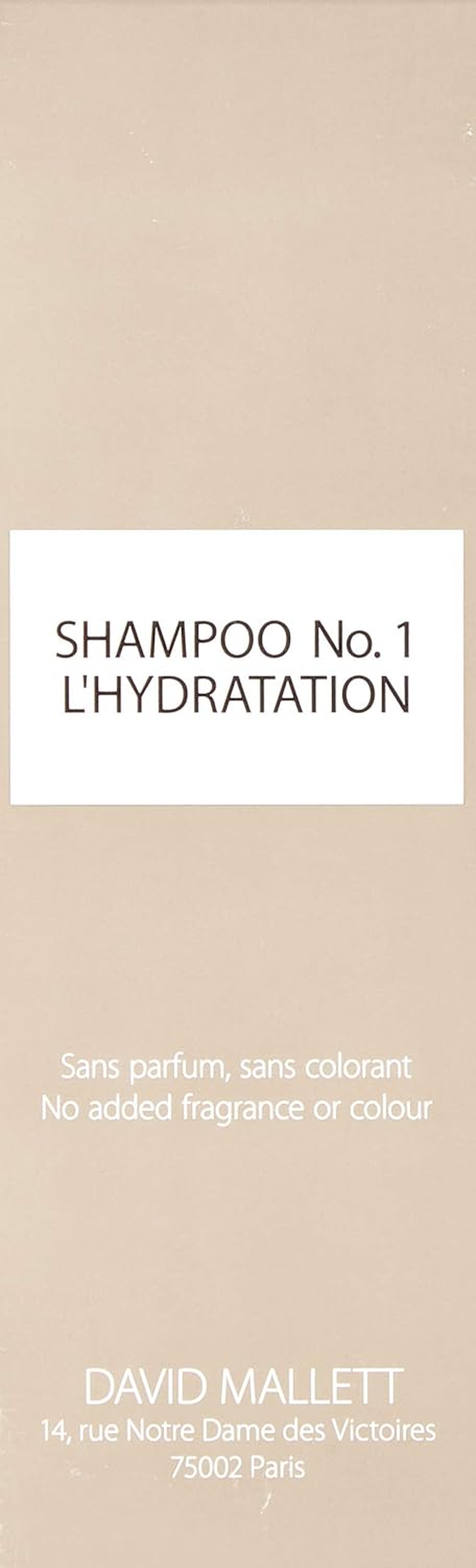 David Mallett Shampoo No.1: L'Hydration 250 Ml image number 3
